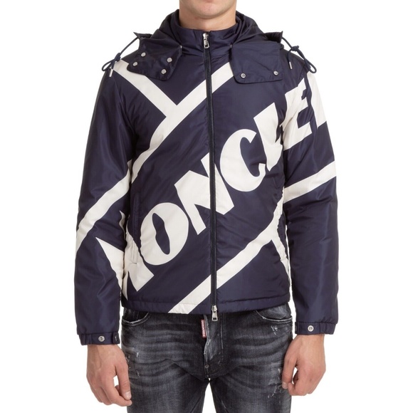 Moncler Bert Hooded Jacket Down Filled Size 4 Large New - Picture 2 of 9